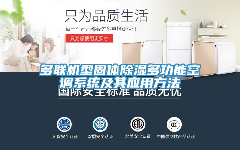 多聯(lián)機型固體除濕多功能空調系統及其應用方法