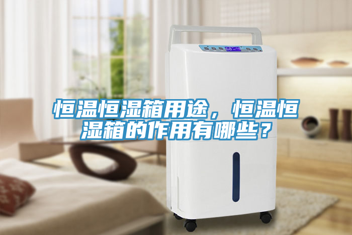恒溫恒濕箱用途，恒溫恒濕箱的作用有哪些？