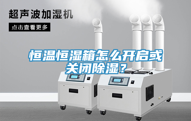恒溫恒濕箱怎么開(kāi)啟或關(guān)閉除濕？