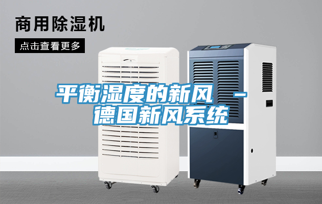 平衡濕度的新風(fēng) – 德國新風(fēng)系統