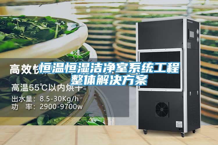 恒溫恒濕潔凈室系統工程整體解決方案