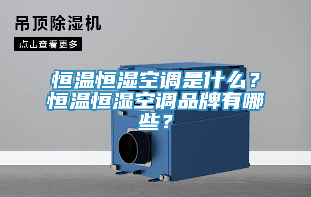 恒溫恒濕空調是什么？恒溫恒濕空調品牌有哪些？