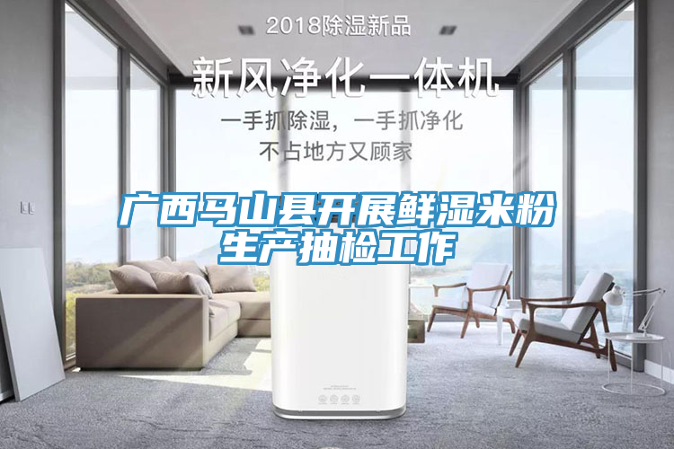 廣西馬山縣開(kāi)展鮮濕米粉生產(chǎn)抽檢工作
