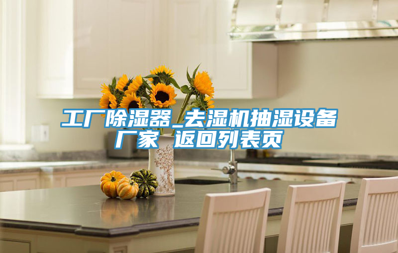 工廠(chǎng)除濕器_去濕機抽濕設備廠(chǎng)家 返回列表頁(yè)
