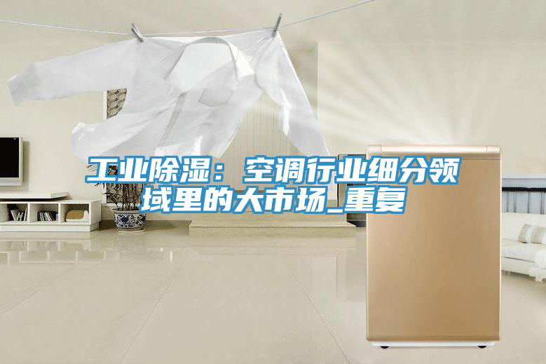 工業(yè)除濕：空調行業(yè)細分領(lǐng)域里的大市場(chǎng)_重復