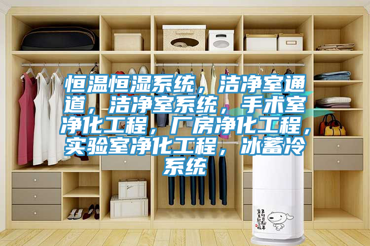 恒溫恒濕系統，潔凈室通道，潔凈室系統，手術(shù)室凈化工程，廠(chǎng)房?jì)艋こ?，?shí)驗室凈化工程，冰蓄冷系統