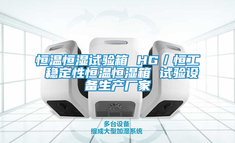 恒溫恒濕試驗箱 HG／恒工 穩定性恒溫恒濕箱 試驗設備生產(chǎn)廠(chǎng)家