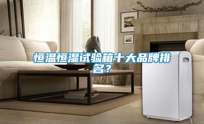 恒溫恒濕試驗箱十大品牌排名？