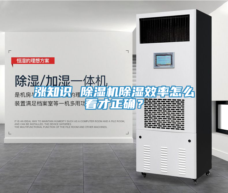 漲知識 除濕機除濕效率怎么看才正確？