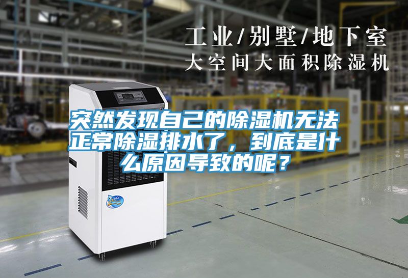 突然發(fā)現自己的除濕機無(wú)法正常除濕排水了，到底是什么原因導致的呢？