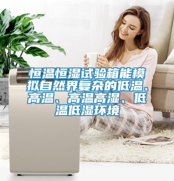 恒溫恒濕試驗箱能模擬自然界復雜的低溫、高溫、高溫高濕、低溫低濕環(huán)境
