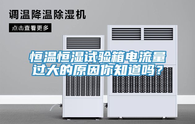 恒溫恒濕試驗箱電流量過(guò)大的原因你知道嗎？