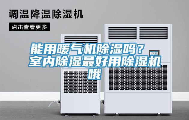 能用暖氣機除濕嗎？ 室內除濕最好用除濕機哦
