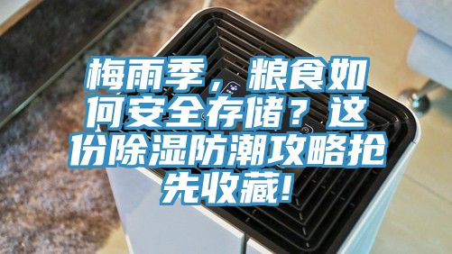 梅雨季，糧食如何安全存儲？這份除濕防潮攻略搶先收藏!