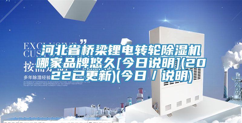河北省橋梁鋰電轉輪除濕機哪家品牌悠久[今日說(shuō)明](2022已更新)(今日／說(shuō)明)