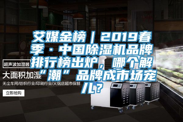 艾媒金榜｜2019春季·中國除濕機品牌排行榜出爐，哪個(gè)解“潮”品牌成市場(chǎng)寵兒？