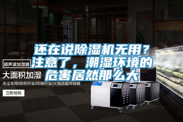 還在說(shuō)除濕機無(wú)用？注意了，潮濕環(huán)境的危害居然那么大