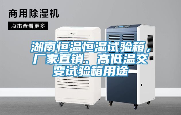 湖南恒溫恒濕試驗箱，廠(chǎng)家直銷(xiāo)、高低溫交變試驗箱用途