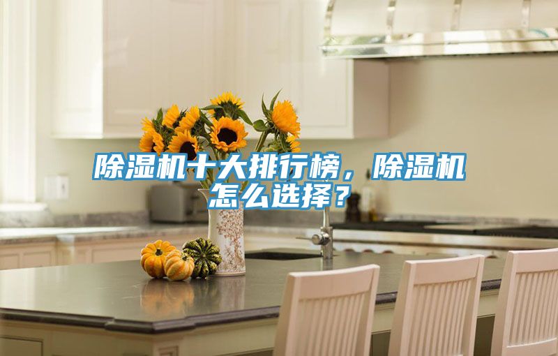除濕機十大排行榜，除濕機怎么選擇？