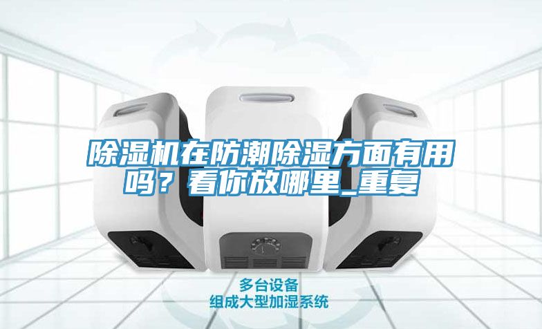 除濕機在防潮除濕方面有用嗎？看你放哪里_重復
