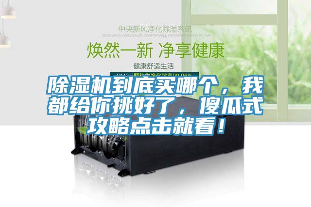 除濕機到底買(mǎi)哪個(gè)，我都給你挑好了，傻瓜式攻略點(diǎn)擊就看！