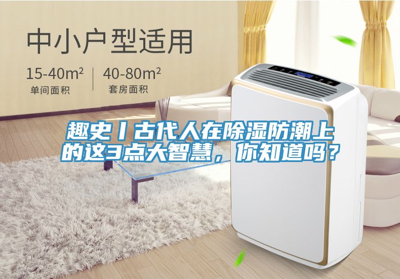 趣史丨古代人在除濕防潮上的這3點(diǎn)大智慧，你知道嗎？