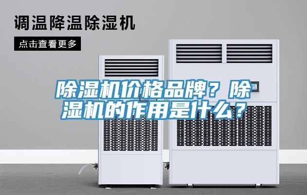 除濕機價(jià)格品牌？除濕機的作用是什么？