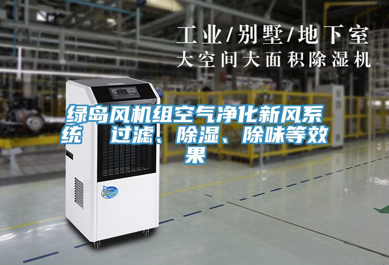 綠島風(fēng)機組空氣凈化新風(fēng)系統  過(guò)濾、除濕、除味等效果
