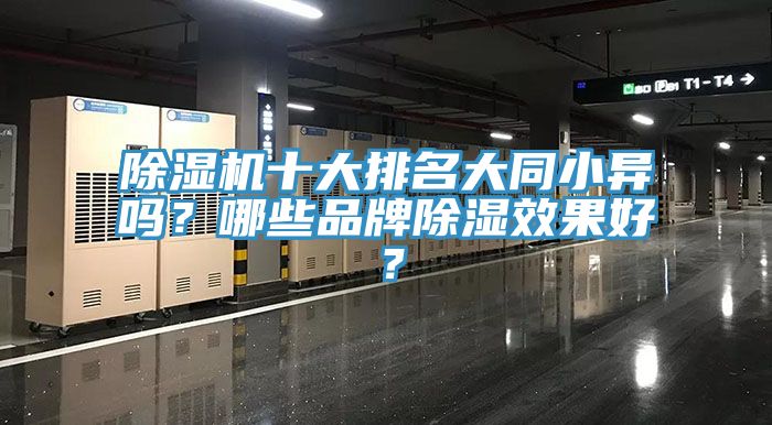 除濕機十大排名大同小異嗎？哪些品牌除濕效果好？