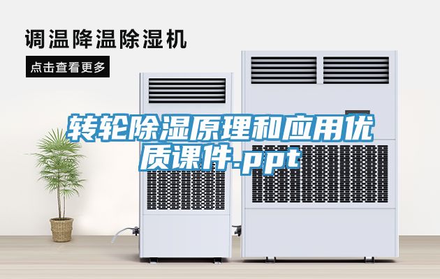 轉輪除濕原理和應用優(yōu)質(zhì)課件.ppt