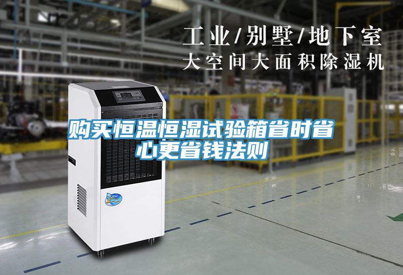 購買(mǎi)恒溫恒濕試驗箱省時(shí)省心更省錢(qián)法則