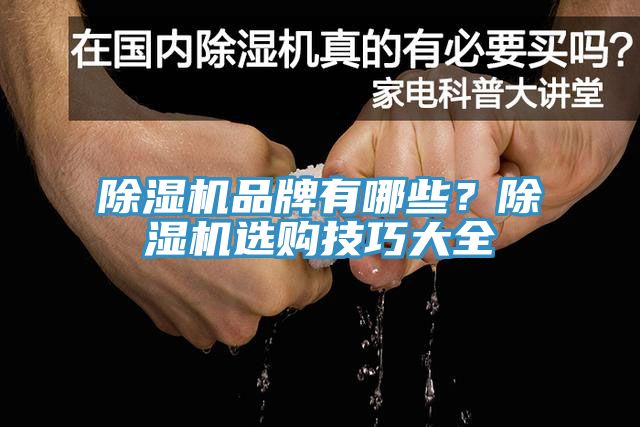 除濕機品牌有哪些？除濕機選購技巧大全