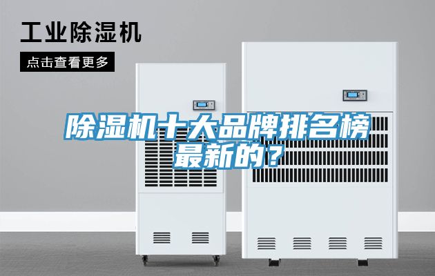 除濕機十大品牌排名榜 最新的？