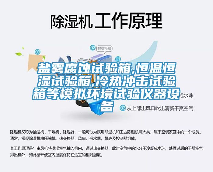 鹽霧腐蝕試驗箱,恒溫恒濕試驗箱,冷熱沖擊試驗箱等模擬環(huán)境試驗儀器設備