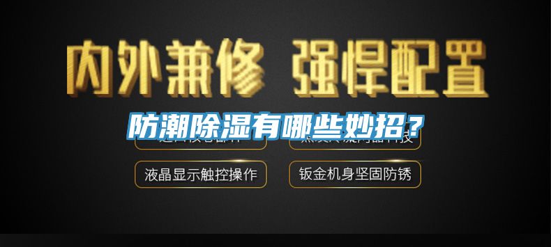 防潮除濕有哪些妙招？