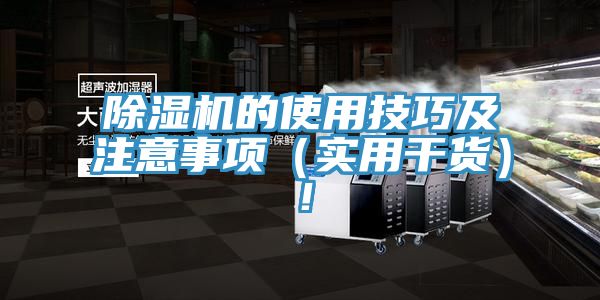 除濕機的使用技巧及注意事項（實(shí)用干貨）！