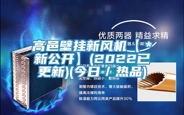 高邑壁掛新風(fēng)機【＊新公開(kāi)】(2022已更新)(今日／熱品)