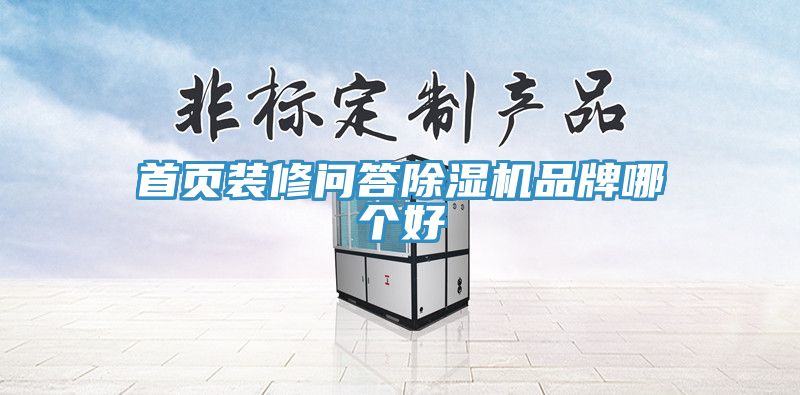 首頁(yè)裝修問(wèn)答除濕機品牌哪個(gè)好