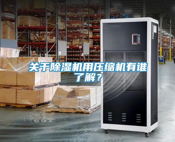 關(guān)于除濕機用壓縮機有誰(shuí)了解？