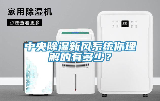 中央除濕新風(fēng)系統你理解的有多少？