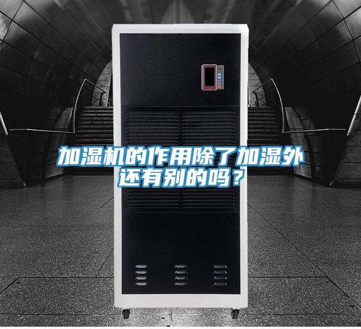 加濕機的作用除了加濕外還有別的嗎？