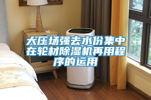 大壓場(chǎng)強去水份集中在輪材除濕機再用程序的運用